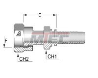 ORFS gerade mit Sechskantmutter