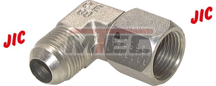 JIC-Winkelverschraubungen mit Überwurfmutter