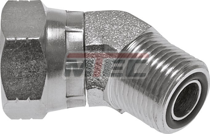 ORFS-45° Winkelverschraubungen mit Überwurfmutter